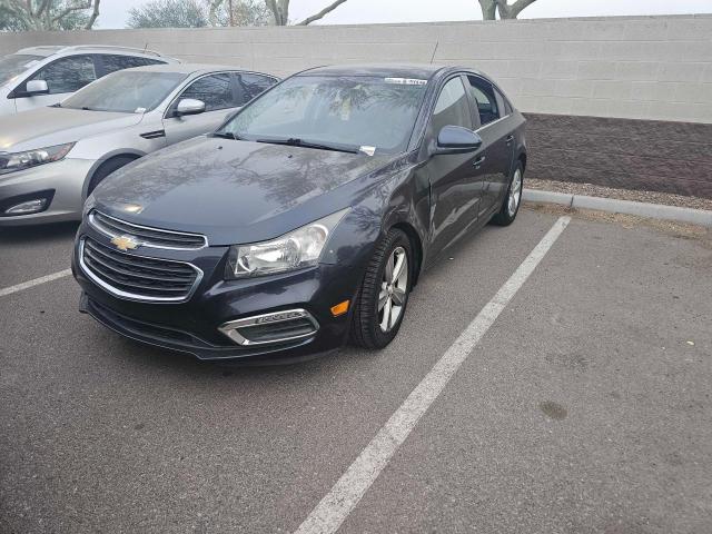 CHEVROLET CRUZE LT 2015 black sedan 4d gas 1G1PE5SB2F7206361 photo #3