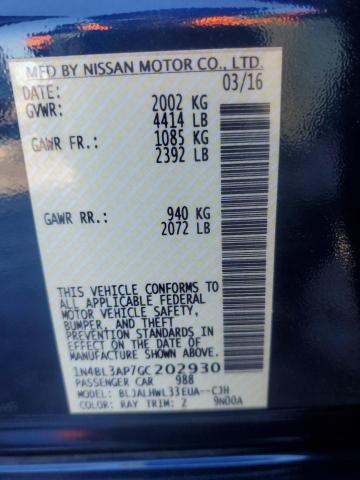 2016 NISSAN ALTIMA 3.5 - 1N4BL3AP7GC202930
