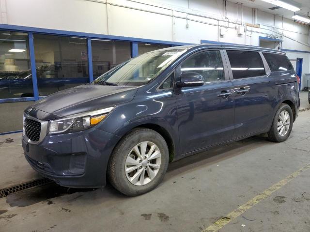 KIA SEDONA LX 2017 blue sports v gas KNDMB5C17H6219799 photo #1