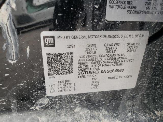 2022 GMC SIERRA LIM - 3GTU9FEL0NG164963