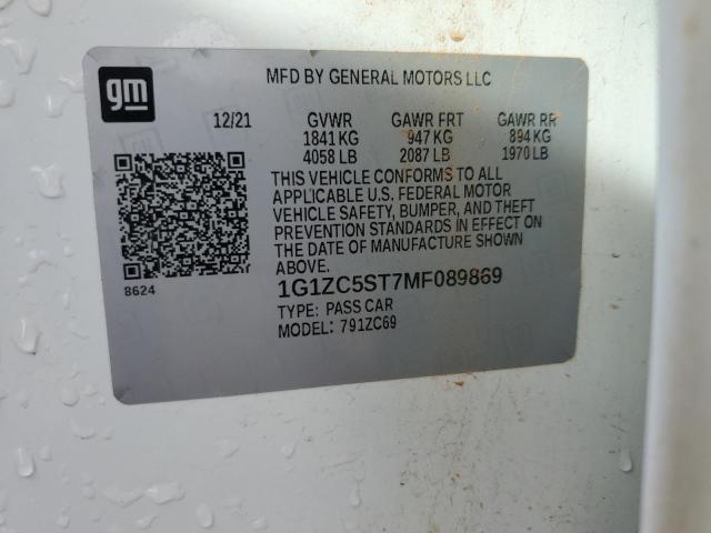 2021 CHEVROLET MALIBU LS - 1G1ZC5ST7MF089869