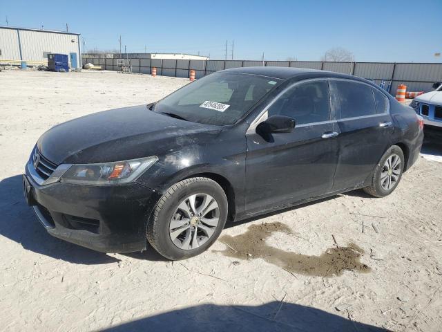 HONDA ACCORD LX 2015 black sedan 4d gas 1HGCR2F34FA144915 photo #1