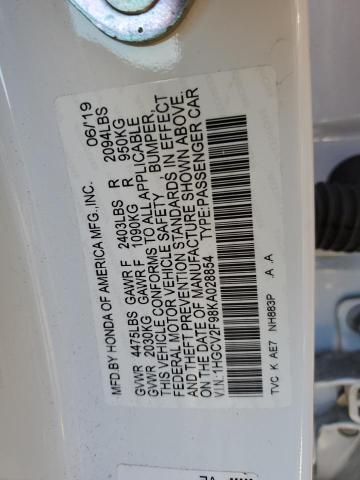 2019 HONDA ACCORD TOU - 1HGCV2F98KA028854
