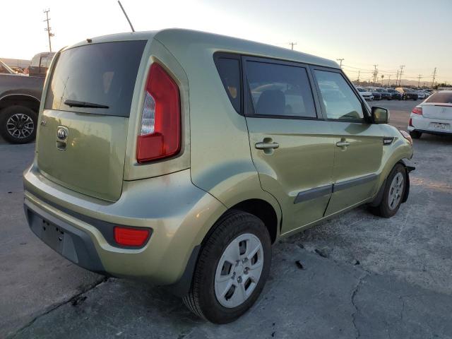 KIA SOUL 2013 green  gas KNDJT2A58D7589362 photo #4