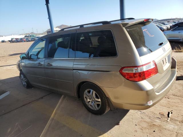 HONDA ODYSSEY EX 2005 gold  gas 5FNRL38685B421398 photo #3