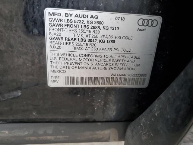 2018 AUDI SQ5 PREMIU WA1A4AFY6J2223865