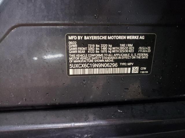 2022 BMW X7 ALPINA 5UXCX6C19N9N06296