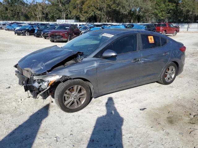 HYUNDAI ELANTRA SE 2017 gray  gas KMHD84LF2HU064820 photo #1