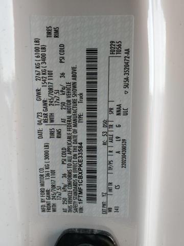 2023 FORD F150 - 1FTMF1CBXPKE33584