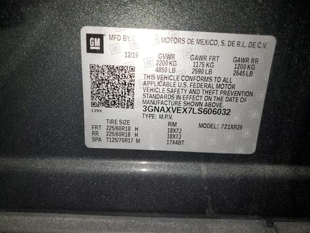 2020 CHEVROLET EQUINOX LT - 3GNAXVEX7LS606032