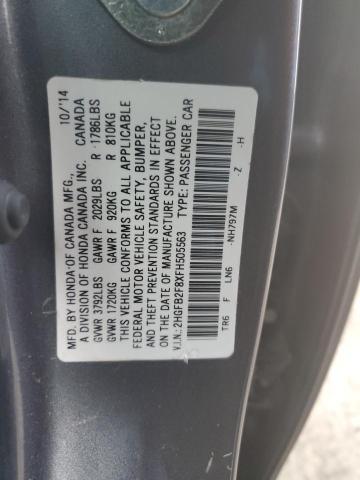 2015 HONDA CIVIC EX - 2HGFB2F8XFH505563