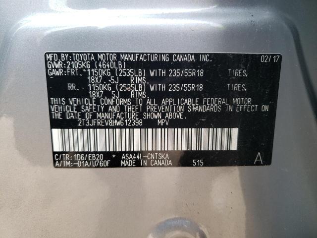 2017 TOYOTA RAV4 SE - 2T3JFREV8HW612398