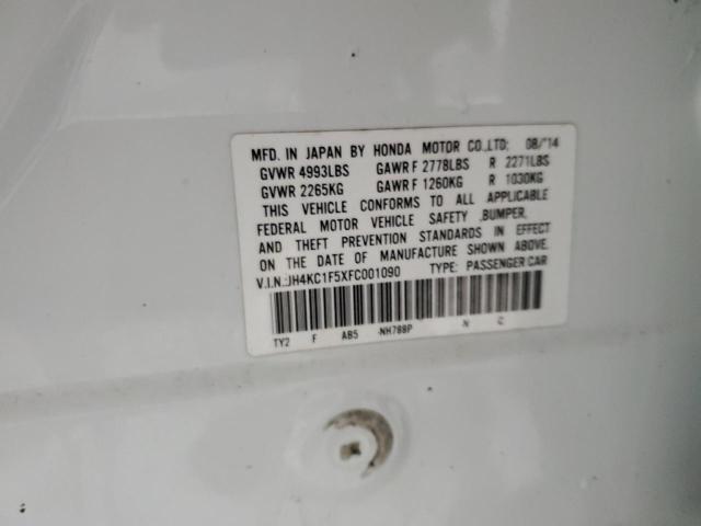 2015 ACURA RLX TECH JH4KC1F5XFC001090