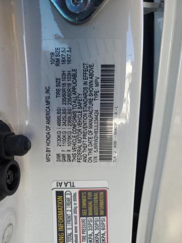 2018 HONDA CR-V EXL 5J6RW2H83JL034424