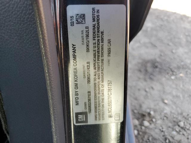 2015 CHEVROLET SPARK EV 2 KL8CL6S07FC761757