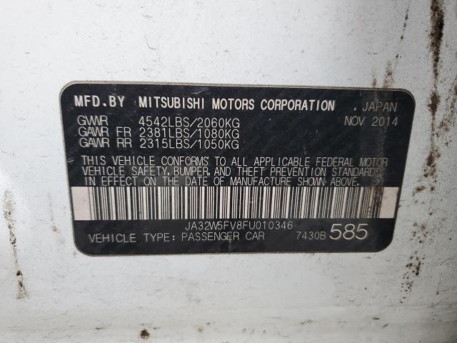 2015 MITSUBISHI LANCER EVO JA32W5FV8FU010346