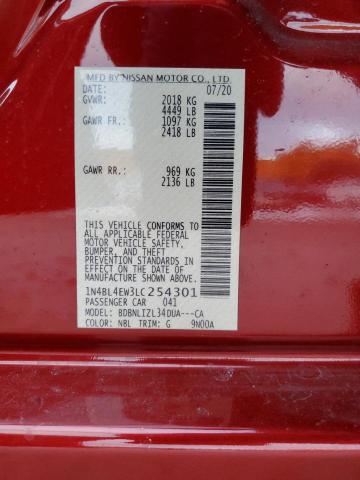 2020 NISSAN ALTIMA SL - 1N4BL4EW3LC254301