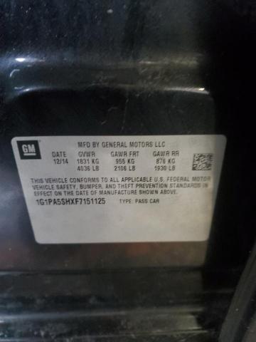 2015 CHEVROLET CRUZE LS - 1G1PA5SHXF7151125