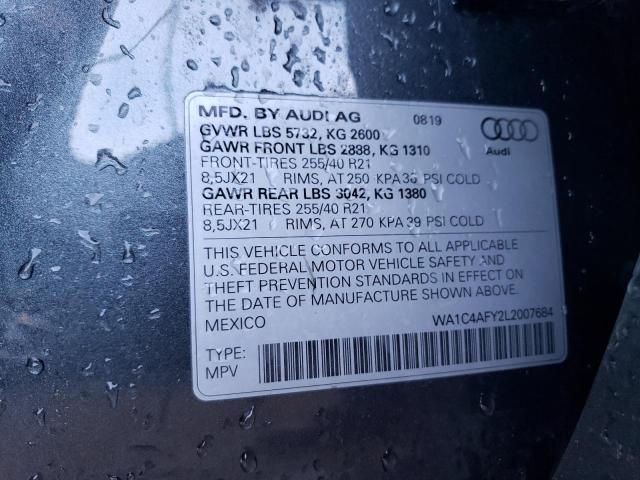 2020 AUDI SQ5 PRESTI - WA1C4AFY2L2007684