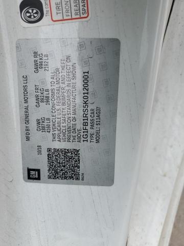 2019 CHEVROLET CAMARO LS 1G1FB1RS5K0120001