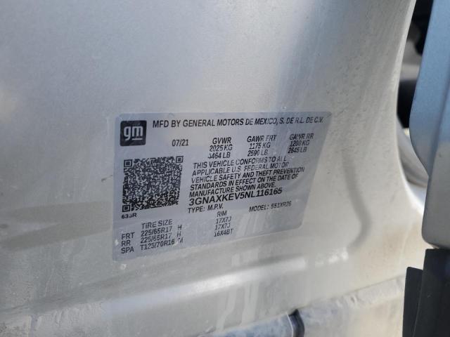 2022 CHEVROLET EQUINOX LT - 3GNAXKEV5NL116165