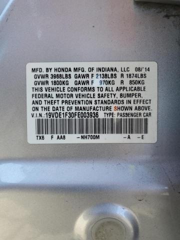 2015 ACURA ILX 20 19VDE1F30FE003936