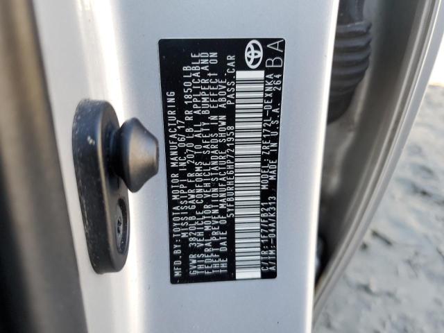 2017 TOYOTA COROLLA L 5YFBURHE6HP721958