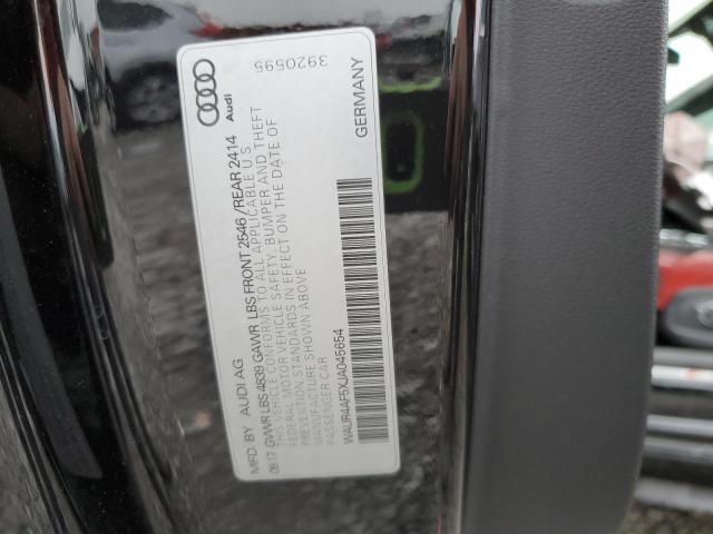 2018 AUDI S5 PRESTIG WAUR4AF5XJA045654