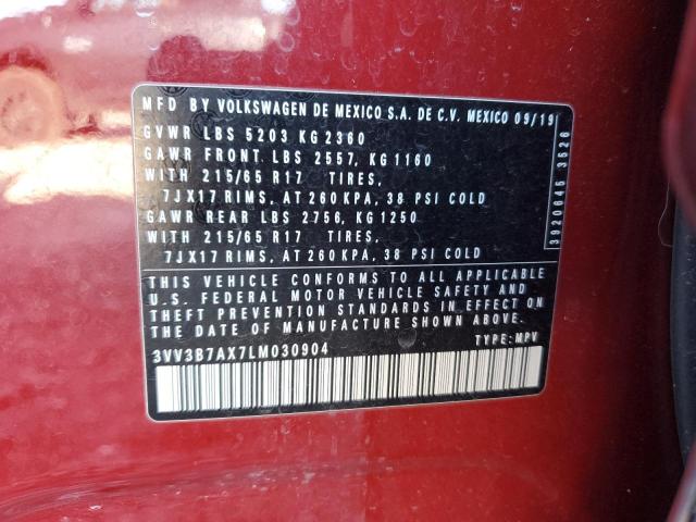 2020 VOLKSWAGEN TIGUAN SE - 3VV3B7AX7LM030904