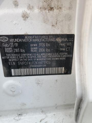 2019 HYUNDAI ELANTRA SE - 5NPD74LF2KH473926