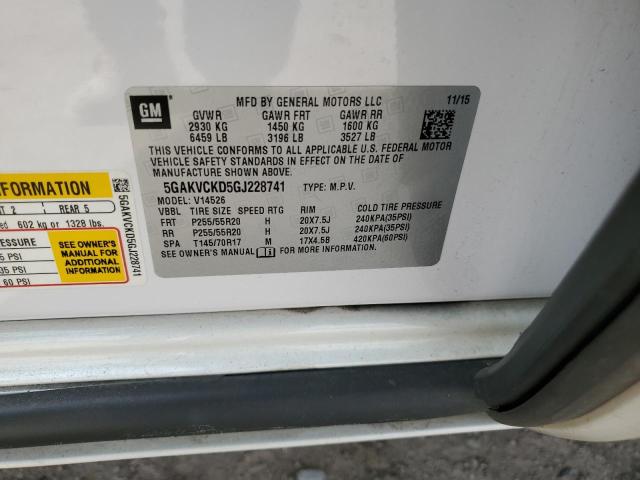 2016 BUICK ENCLAVE - 5GAKVCKD5GJ228741