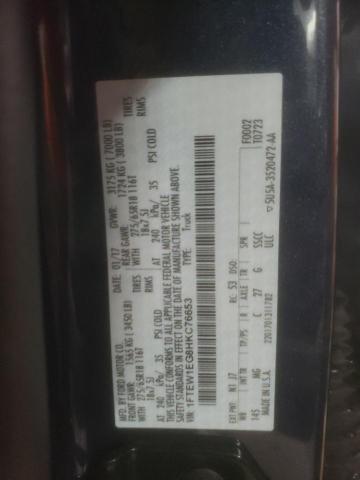 2017 FORD F150 SUPER - 1FTEW1EG8HKC76653