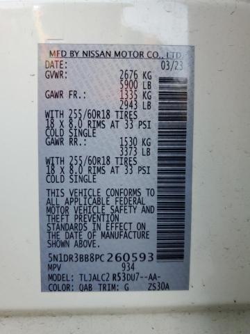 2023 NISSAN PATHFINDER - 5N1DR3BB8PC260593