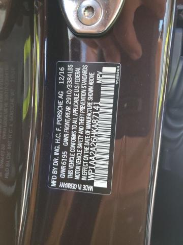 2017 PORSCHE CAYENNE WP1AA2A26HKA87141