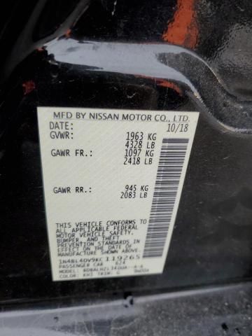 2019 NISSAN ALTIMA SV - 1N4BL4DV9KC119265