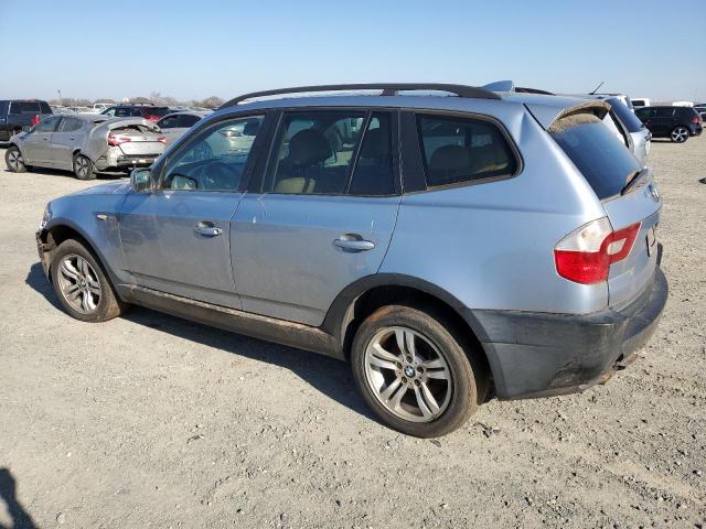 BMW X3 3.0I 2005 blue  gas WBXPA93495WD16814 photo #3