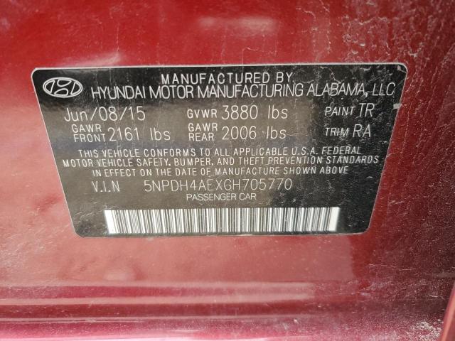 2016 HYUNDAI ELANTRA SE - 5NPDH4AEXGH705770