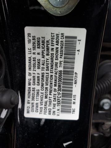2021 HONDA CIVIC 19XFC1F30ME000666