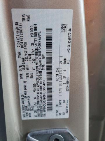 2017 FORD ESCAPE TIT 1FMCU0J90HUD86420