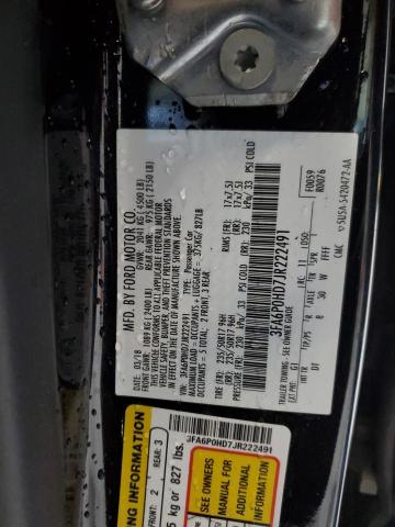2018 FORD FUSION SE - 3FA6P0HD7JR222491