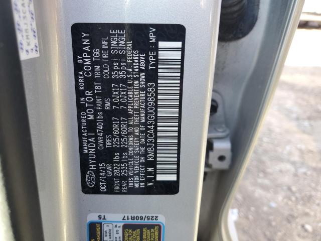 2016 HYUNDAI TUCSON LIM - KM8J3CA43GU098583