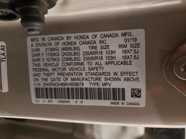 2019 HONDA CR-V EXL - 2HKRW2H89KH608679