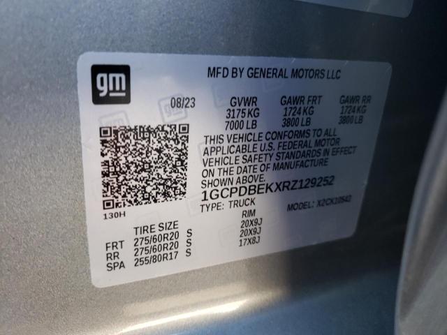 2024 CHEVROLET SILVERADO - 1GCPDBEKXRZ129252