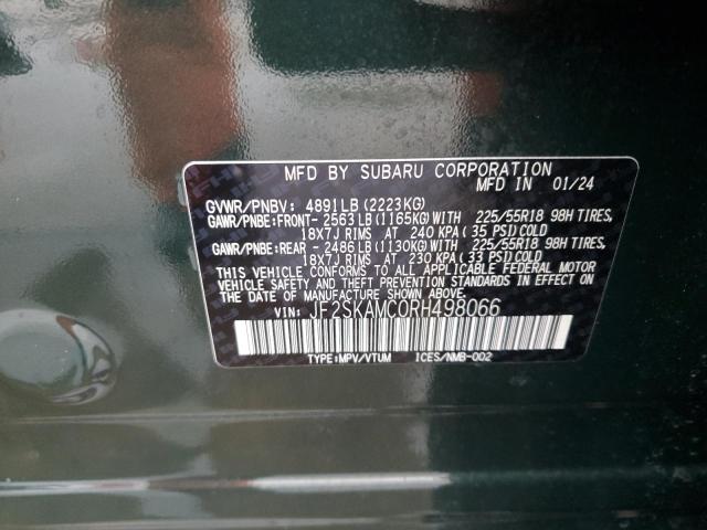 2024 SUBARU FORESTER T - JF2SKAMC0RH498066