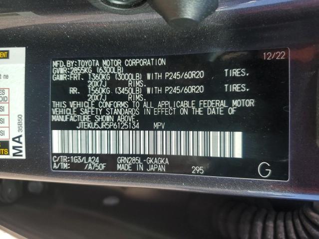 2023 TOYOTA 4RUNNER LI JTEKU5JR5P6125134