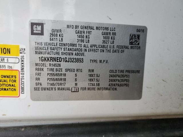 2016 GMC ACADIA SLE - 1GKKRNED1GJ323893
