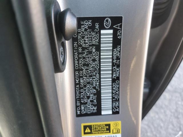 2017 LEXUS CT 200 JTHKD5BH1H2284802