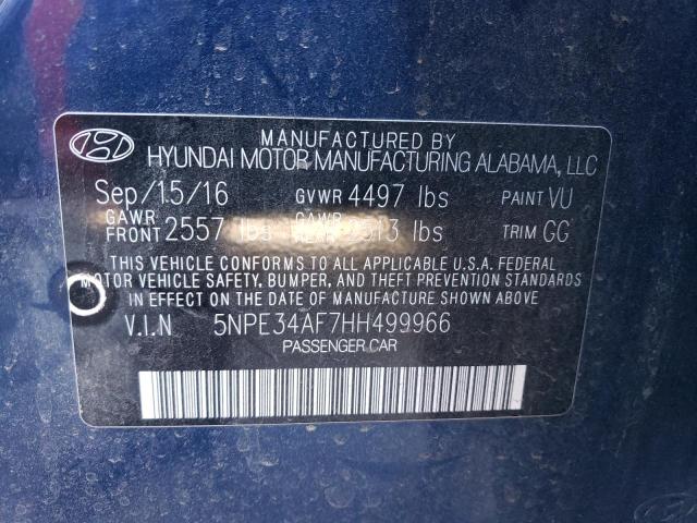 2017 HYUNDAI SONATA SPO - 5NPE34AF7HH499966