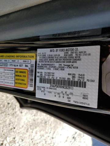 2017 FORD FUSION TIT - 3FA6P0K98HR282911
