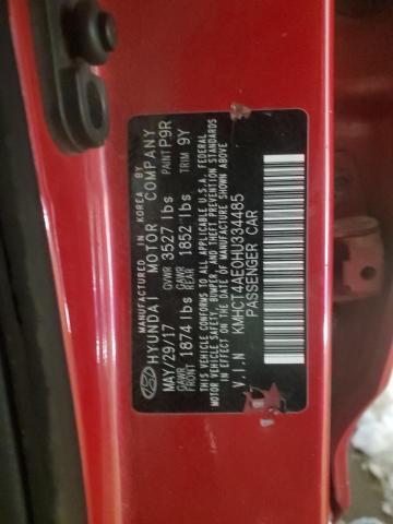2017 HYUNDAI ACCENT SE KMHCT4AE0HU334485